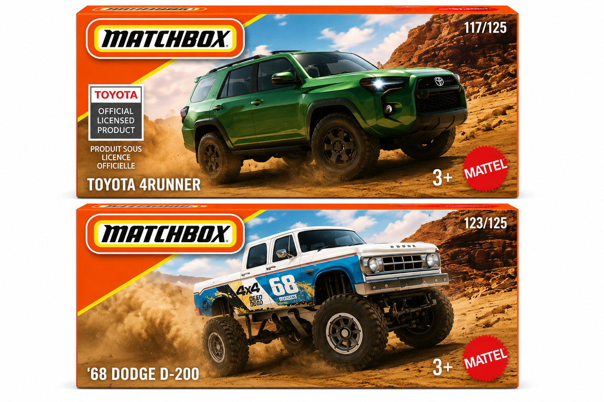 Matchbox Toyota 4Runner & ’68 Dodge D-200 – Set of 2