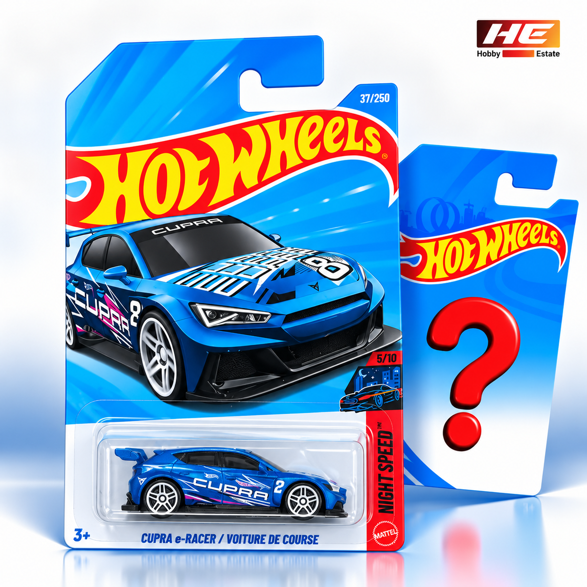 Hot Wheels CUPRA e-Racer + 1 Mystery Car – Set of 2