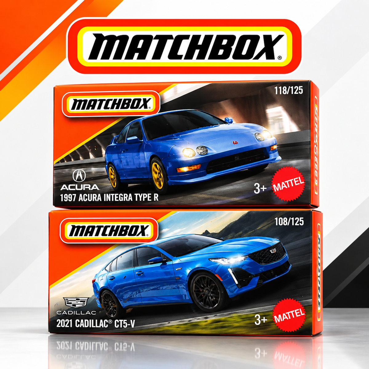 Matchbox 1997 Acura Integra Type R + 2021 Cadillac CT5-V – Set of 2