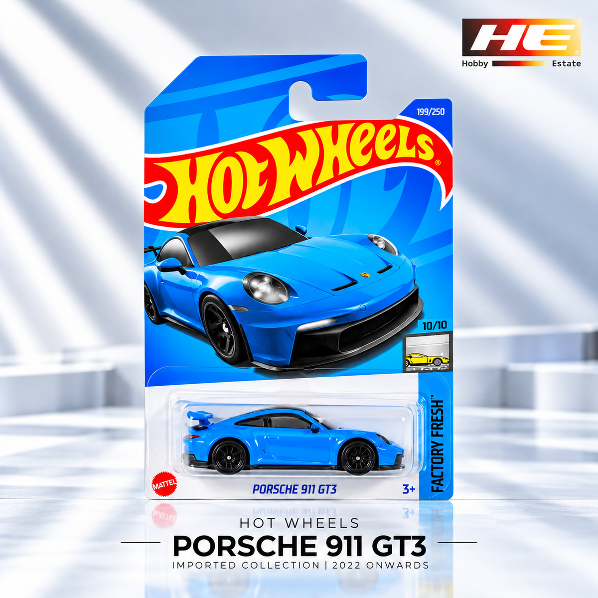 Hot Wheels Porsche 911 GT3 (Blue)– Imported Collection