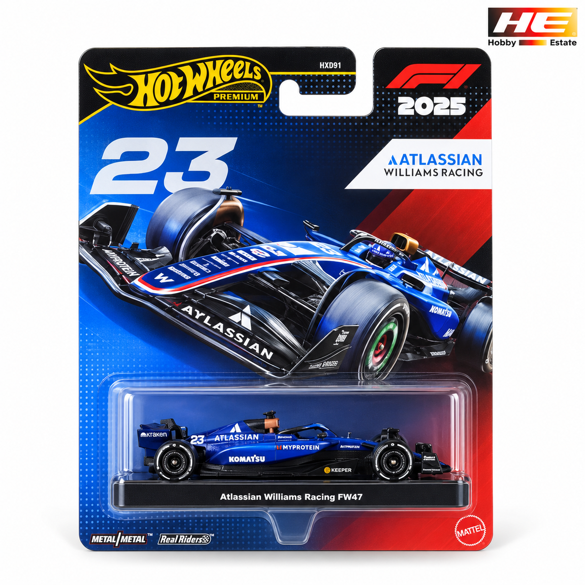 Hot Wheels Premium F1 2025 – Atlassian Williams Racing #23