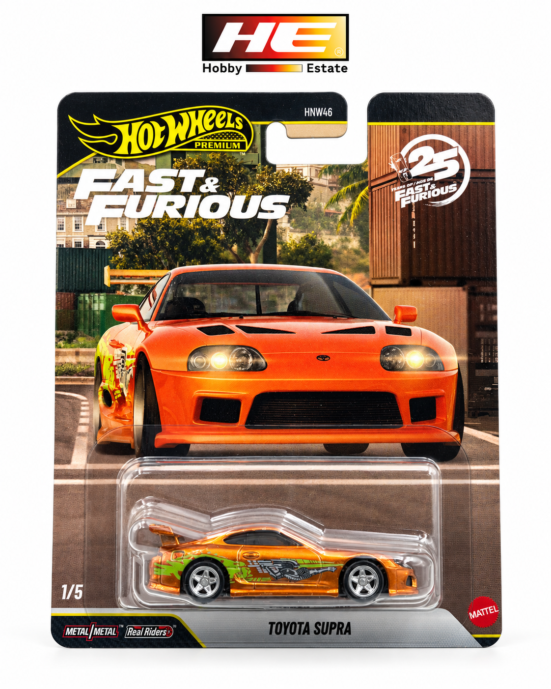 Hot Wheels Premium Fast & Furious Toyota Supra CHASE – 25 Years | Extremely Rare | Imported