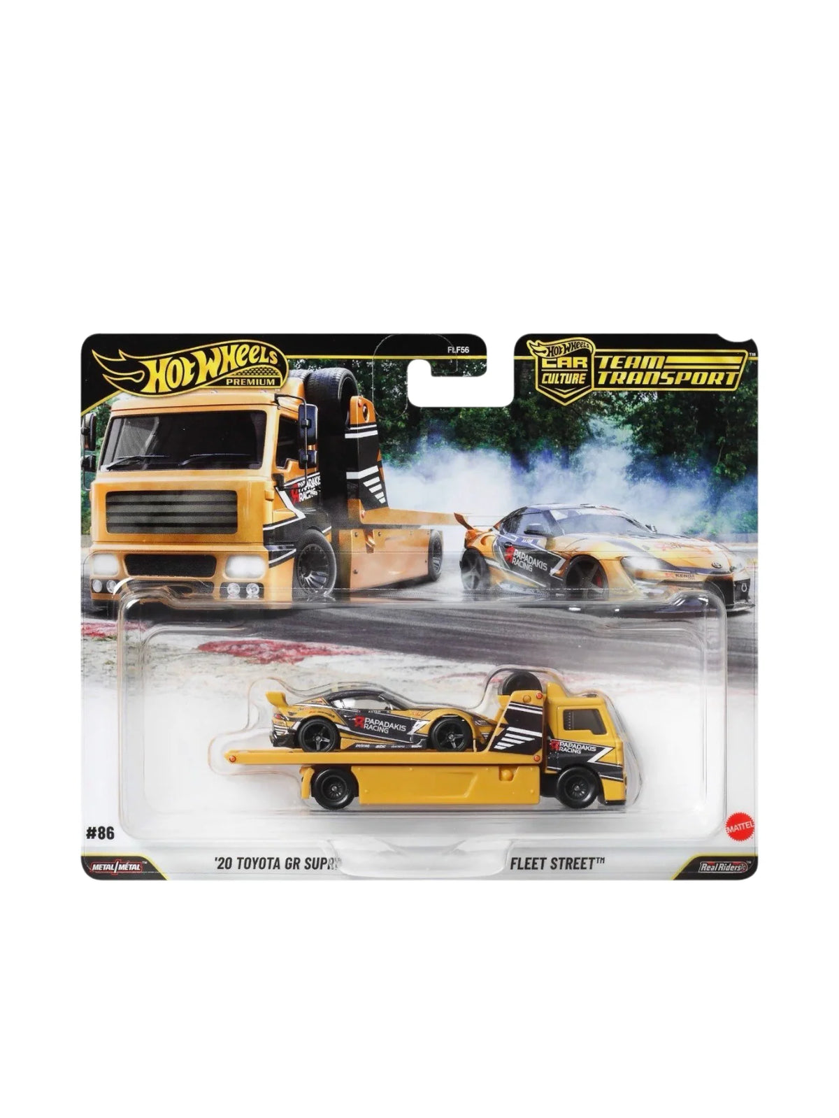 IMPORTED HOT WHEELS - TEAM TRANSPORT - 20 TOYOTA GR SUPRA / FLEET STREET