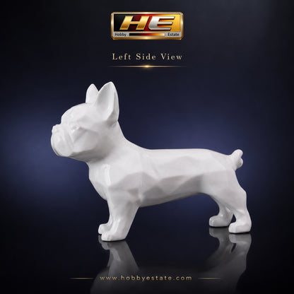 Limited Edition Ceramic French Bulldog Figurine – Premium White Gloss Collectible | Only 100 Pieces