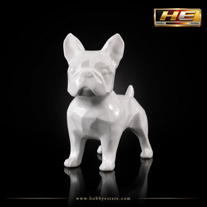 Limited Edition Ceramic French Bulldog Figurine – Premium White Gloss Collectible | Only 100 Pieces