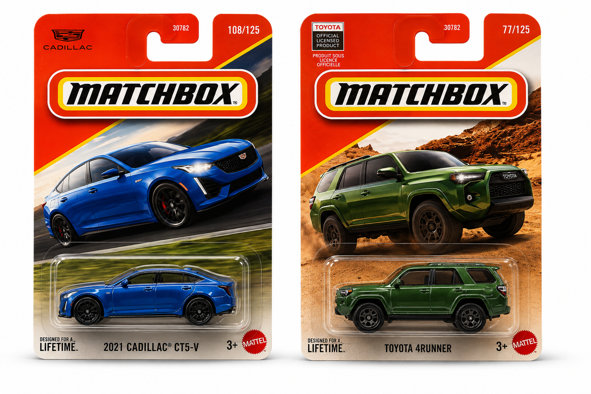 Matchbox 2021 Cadillac CT5-V & Toyota 4Runner – Set of 2 (Blister)