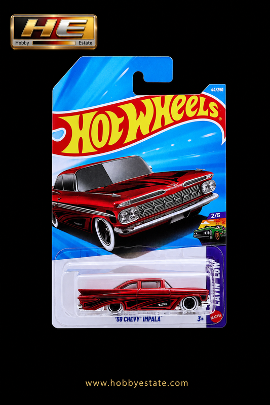 Hot Wheels ’59 Chevy Impala – Layin’ Low Series | Mainline Diecast Car-Imported