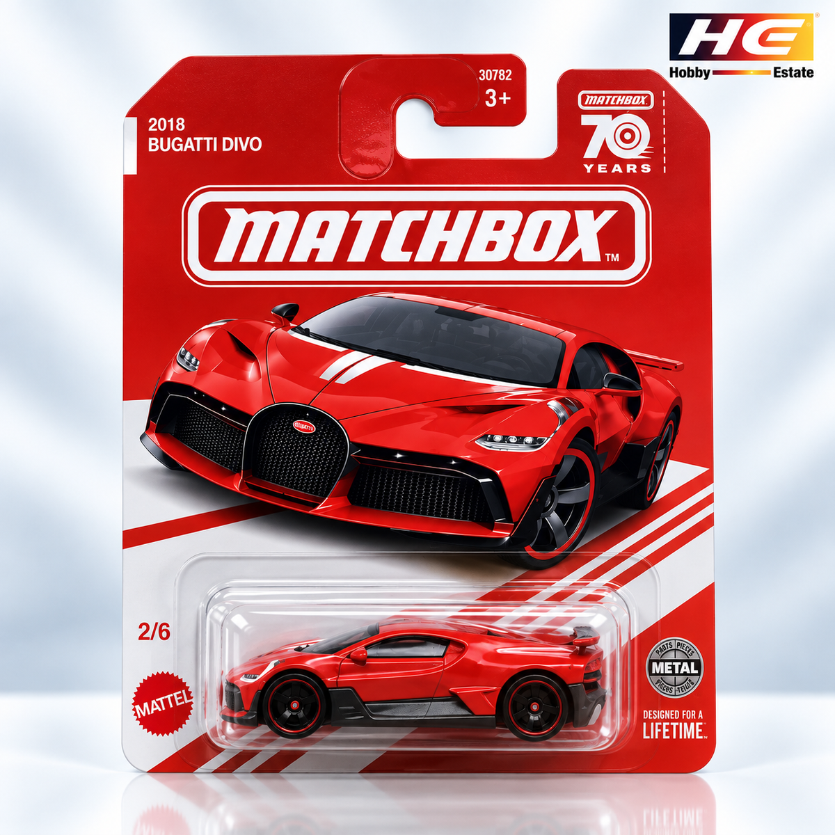 Imported Matchbox 2018 Bugatti Divo – 70 Years Edition