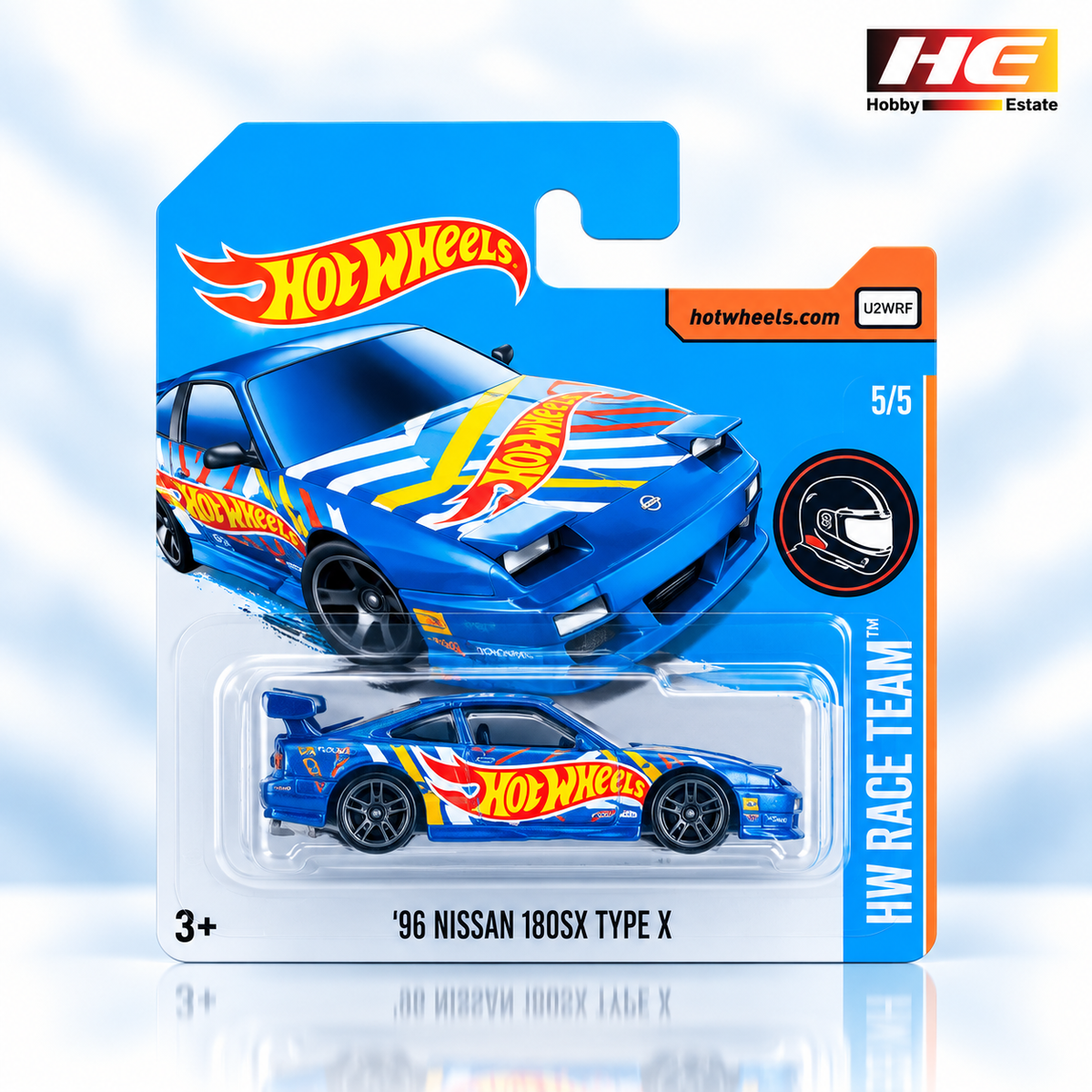 Imported Hot Wheels ’96 Nissan 180SX Type X – HW Race Team (Long Card)