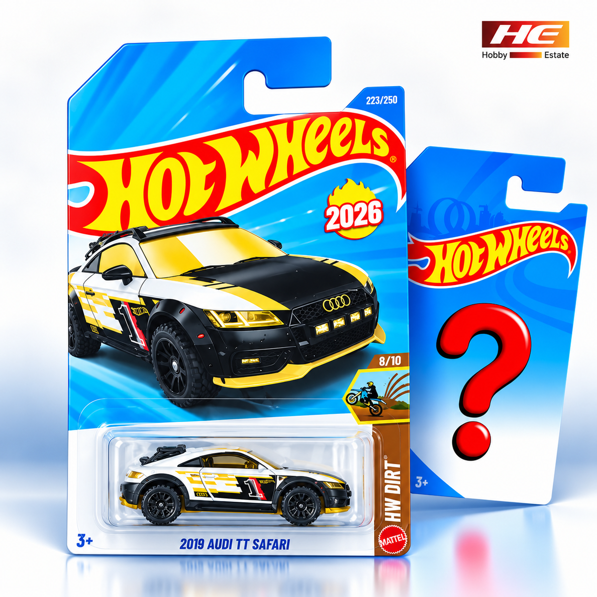 Hot Wheels 2019 Audi TT Safari + 1 Mystery Car – Set of 2
