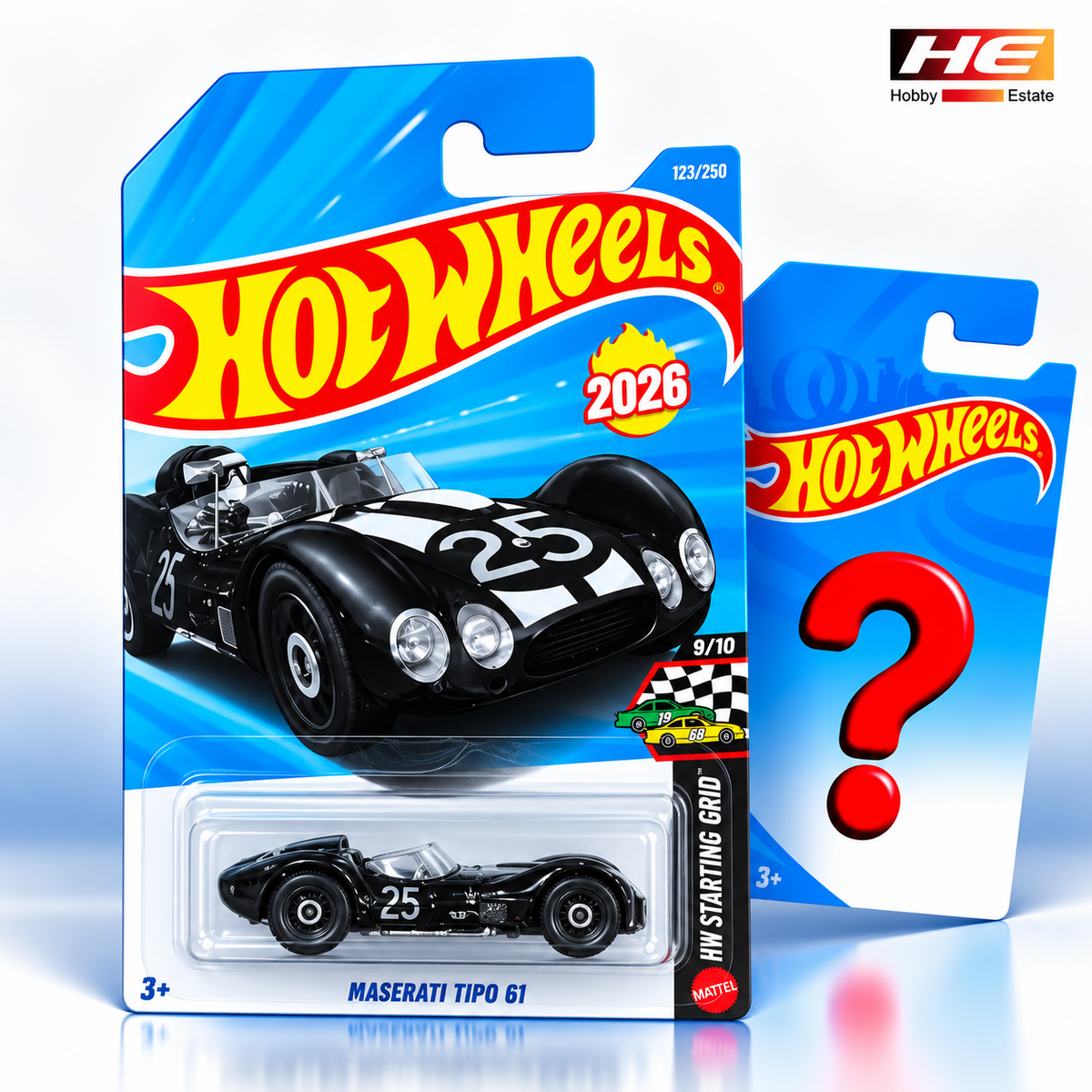 Hot Wheels Maserati Tipo 61 + 1 Mystery Car – Set of 2