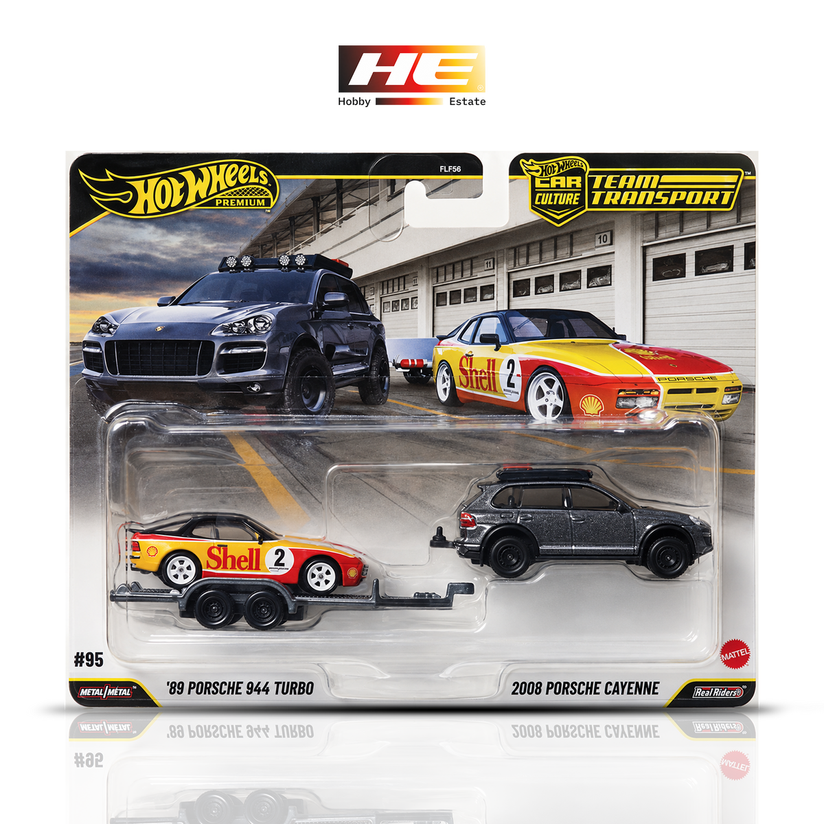 Hot Wheels Premium Team Transport 2026: 89 Porsche 944 Turbo and 2008 Porsche Cayenne