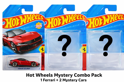 Hot Wheels Mystery Combo – Ferrari Edition | Set of 3