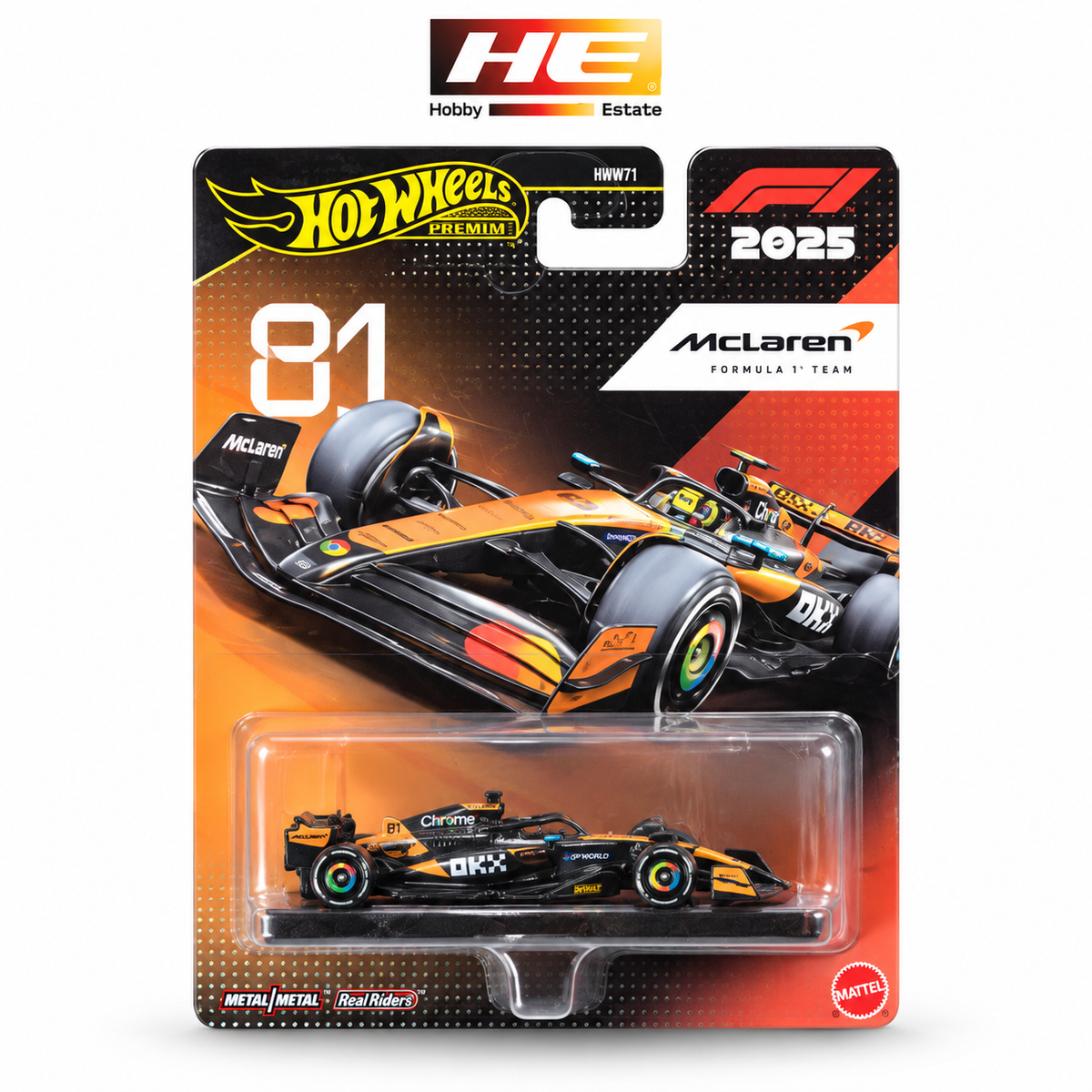 Hot Wheels Premium 2025 McLaren Formula 1 Team #81