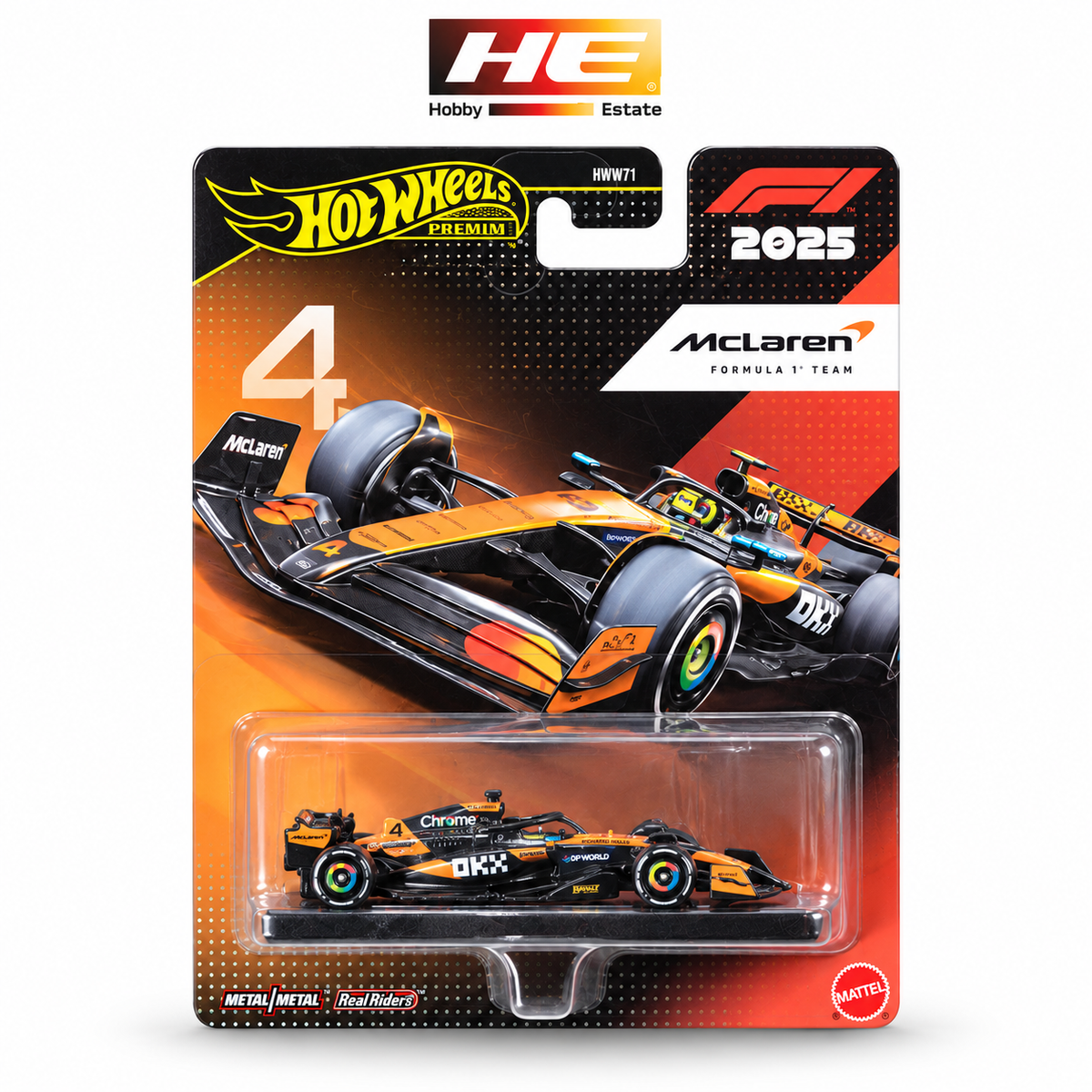 Hot Wheels Premium 2025 McLaren Formula 1 Team #4