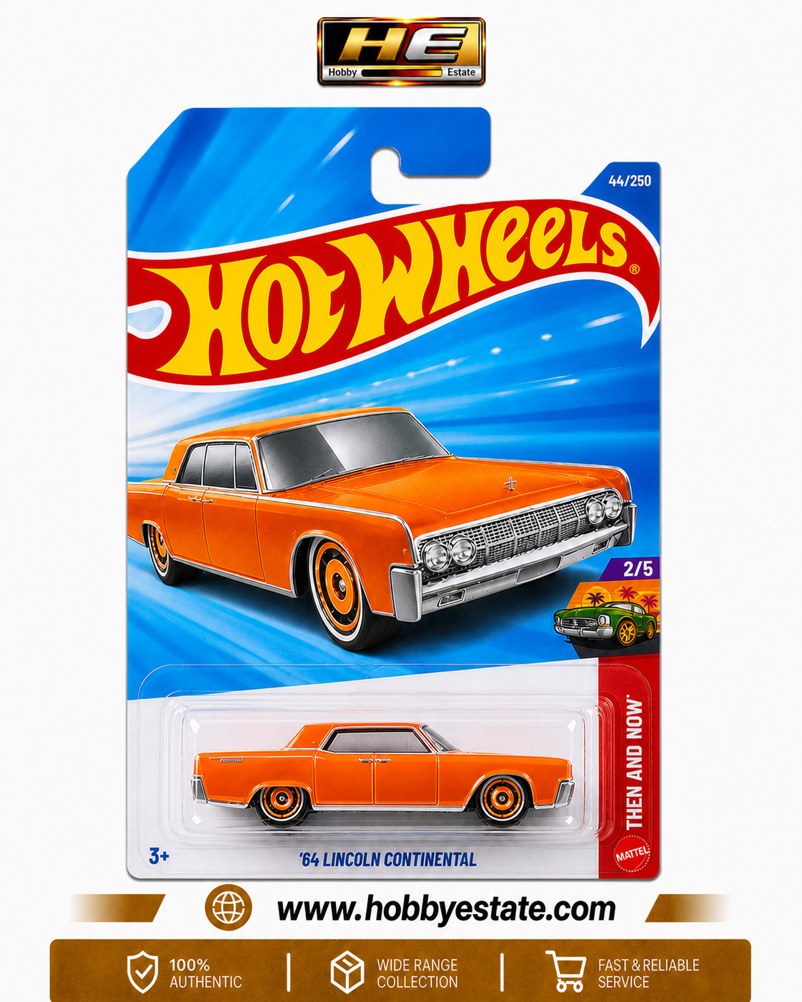 Hot Wheels ’64 Lincoln Continental – Then and Now Series | 1:64 Scale Die-Cast Car