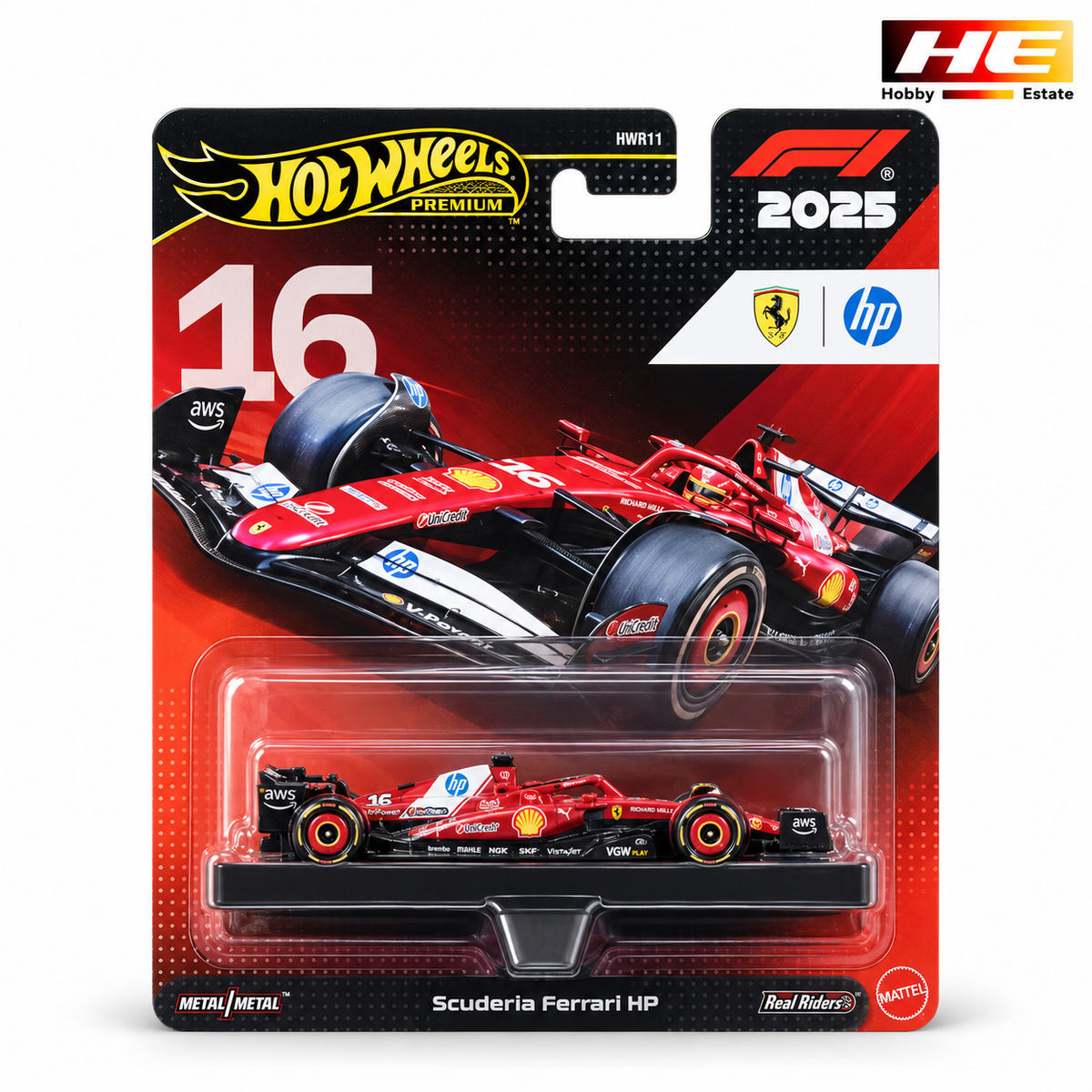Hot Wheels Premium F1 2025 – Scuderia Ferrari HP #16
