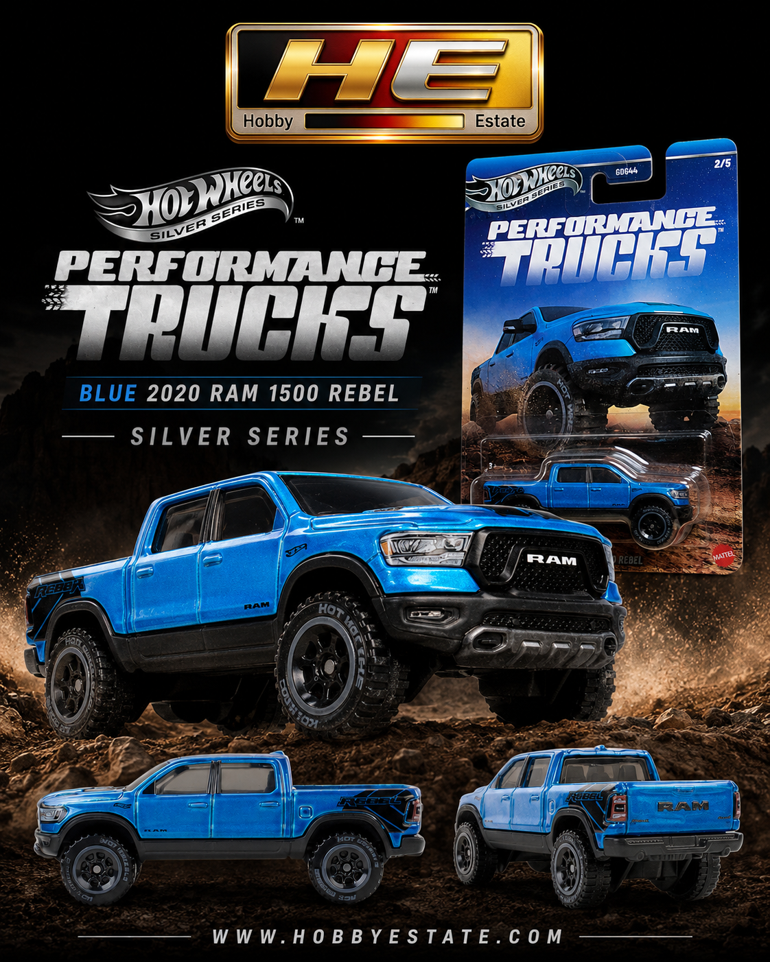 Hot Wheels Silver Series: 2020 RAM 1500 Rebel