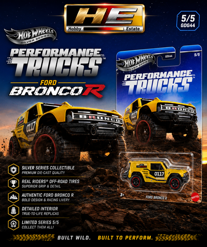 Hot Wheels Silver Series: Ford Bronco R (Performance Trucks 5/5) Chase