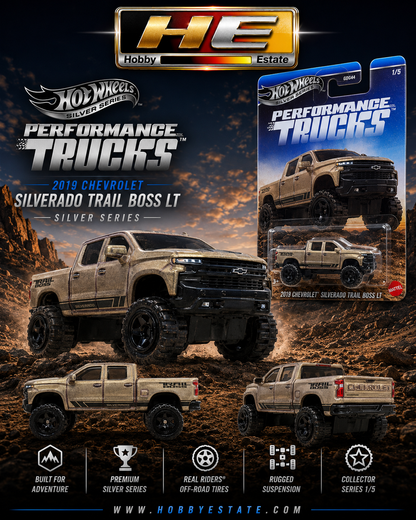 Hot Wheels Silver Series: 2019 Chevrolet Silverado Trail Boss LT