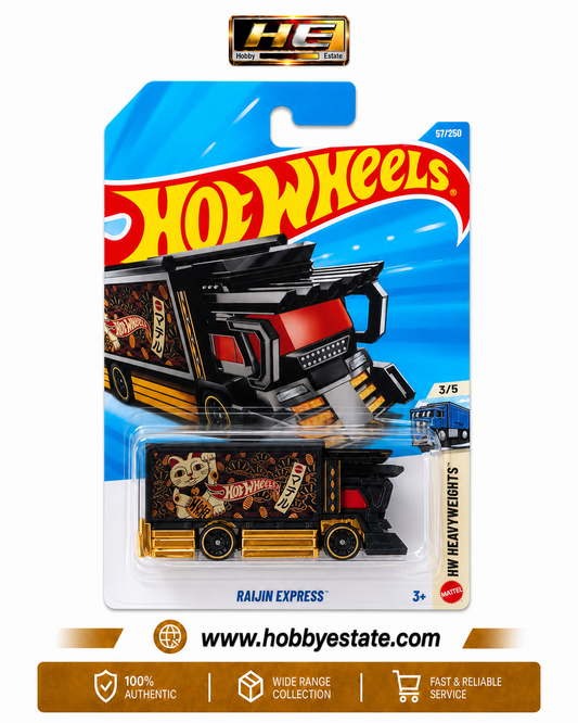Hot Wheels Raijin Express | HW Heavyweights | 1:64 Die-Cast Collectible