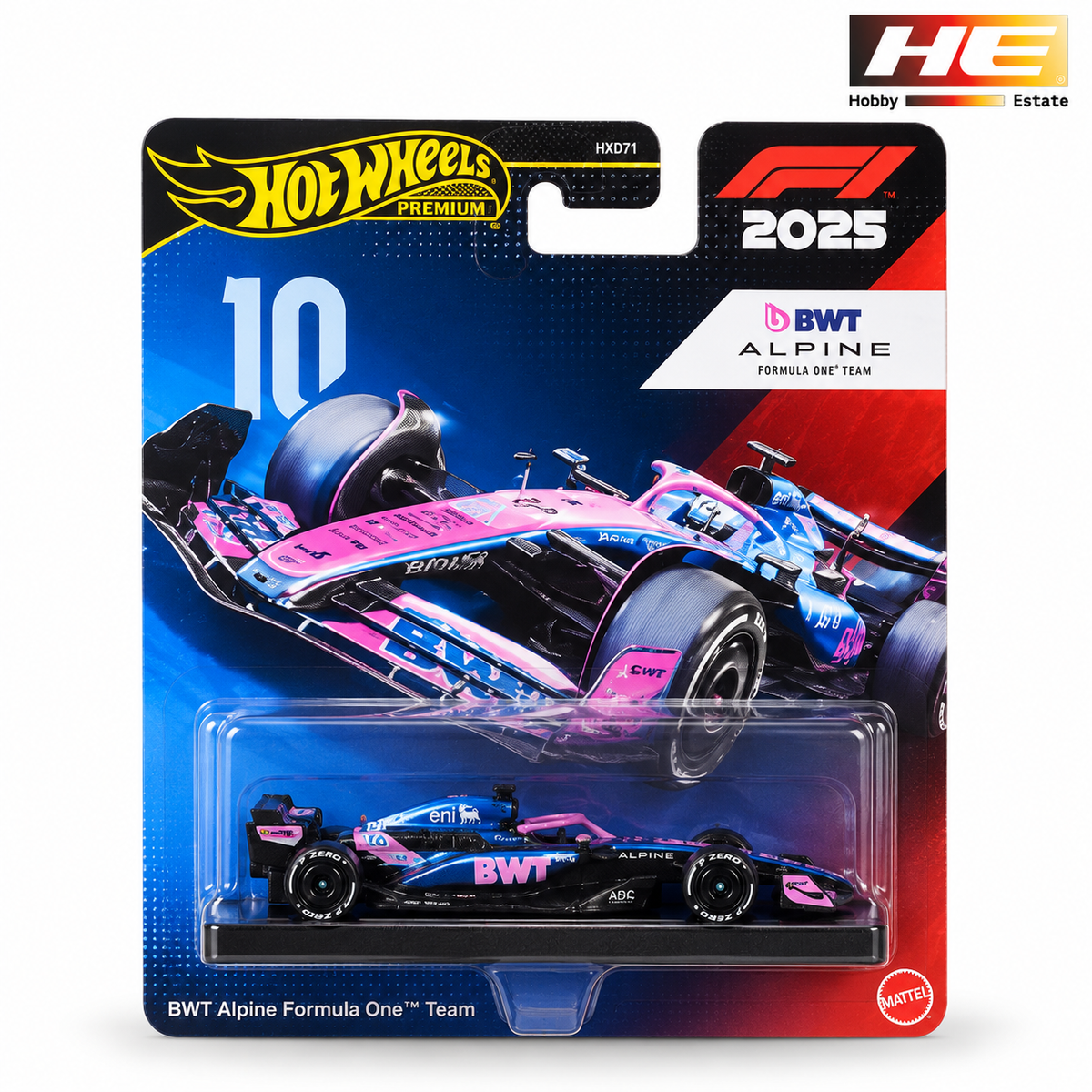 Hot Wheels Premium F1 2025 – BWT Alpine Formula One Team #10