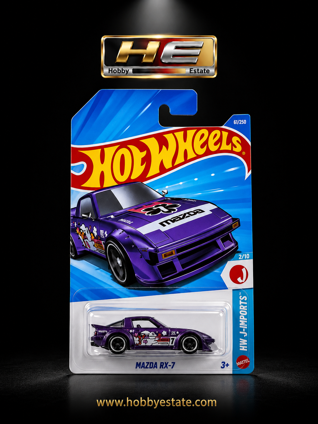 Hot Wheels Mazda RX-7 – HW J-Imports Series | Mainline Die-Cast Car