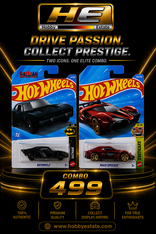 Hot Wheels Elite Combo: Batmobile & Mach Speeder